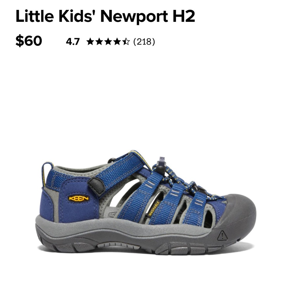 Little kids keen newport size 9